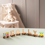 Personalised Christening Wooden Name Train