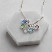 Personalised Birthstone Cluster Necklace