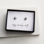 Personalised Mother's Day Diamante Stud Earrings