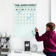 Personalised Tall Family Acrylic Kitchen Planner