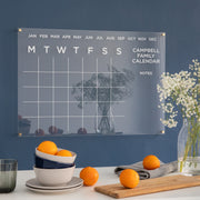 Personalised Family Acrylic Monthly Wall Calendar