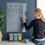 Personalised Tall Family Acrylic Kitchen Planner