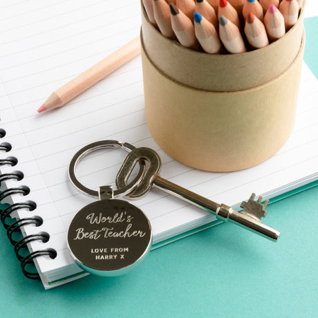 Personalised World's Best Teacher Keyring