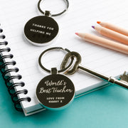 Personalised World's Best Teacher Keyring