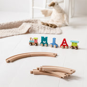 Personalised Christening Wooden Name Train