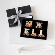 Personalised New Baby Wooden Name Train