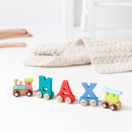 Personalised Birthday Wooden Name Train