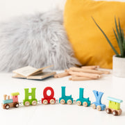 Personalised Birthday Wooden Name Train