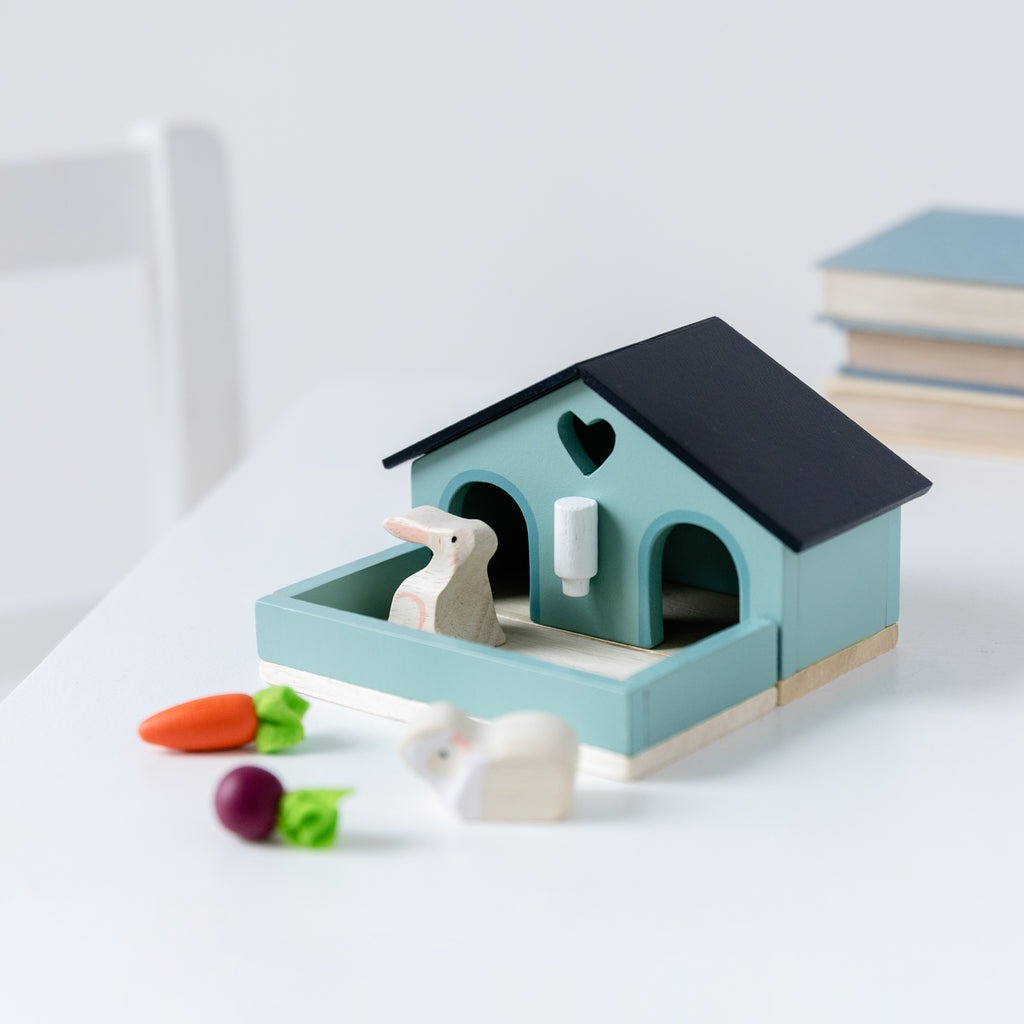 Wooden Pet Rabbit Set Toy