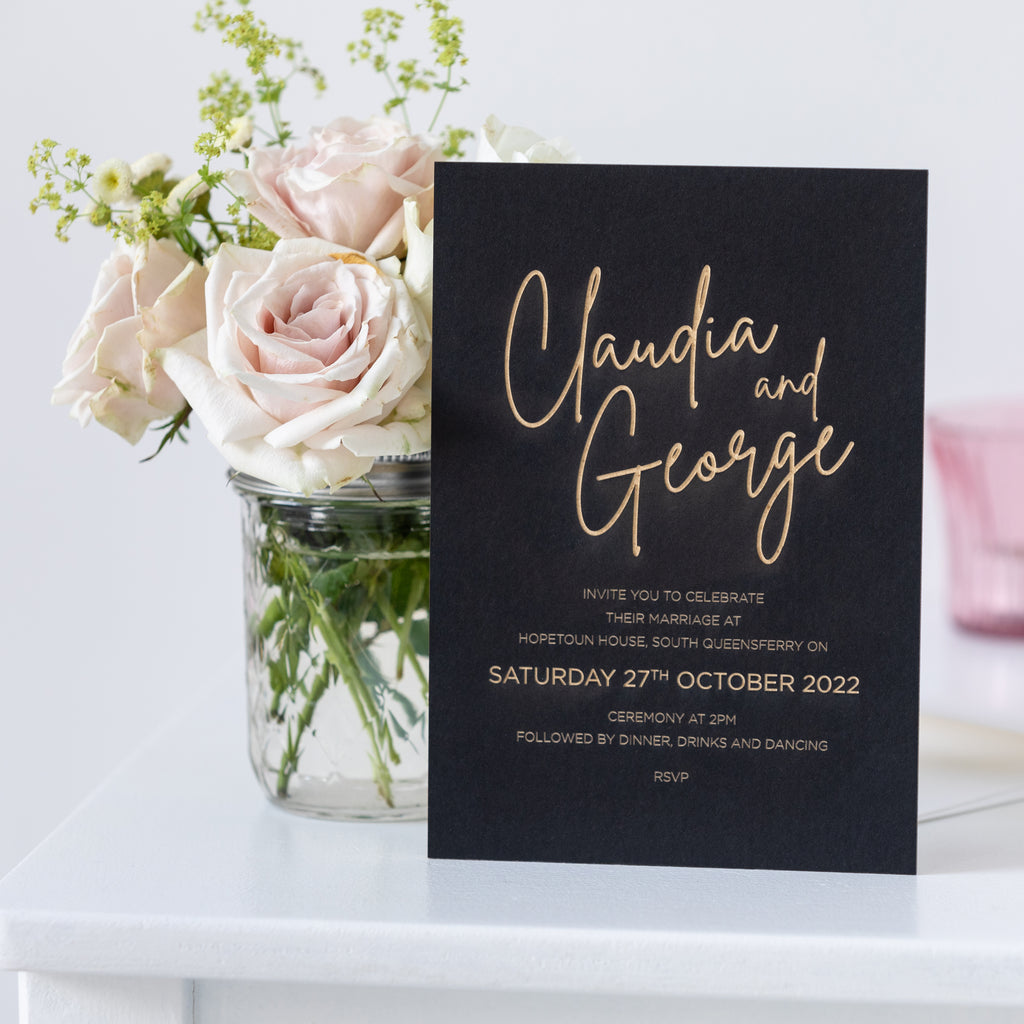 Modern Classic Wedding Invitations