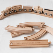 Personalised Wooden Train Set And Oval Track
