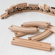 Personalised Christening Wooden Train Set And Track