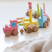 Wooden Birthday Train Set