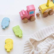 Wooden Birthday Train Set