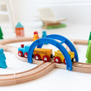 Personalised Wooden Big Journey Train Set