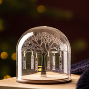 Silver Anniversary Family Tree Dome Decoration