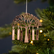 Personalised Family Tree Christmas Decoration