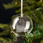 Personalised Childs Drawing In A Dome Bauble