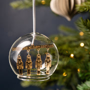 Personalised Nutcracker Family Glass Dome Bauble