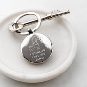 Personalised Stinking Love You Valentine's Keyring