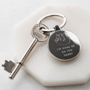 Personalised Sloth Valentine's Day Keyring