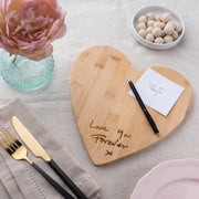 Personalised Handwriting Heart Chopping Board