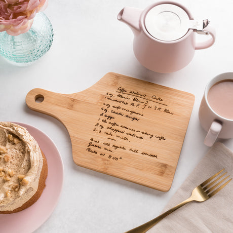 Personalised Handwriting Recipe Chopping Board For Her