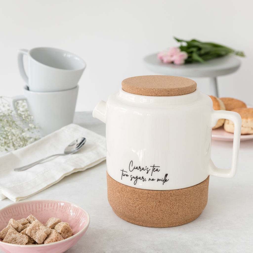 Personalised Large Ceramic Tea For Two