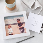 Personalised Father's Day Handwriting Photo Box Frame