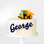 Personalised Acrylic Name Side On Cake Topper
