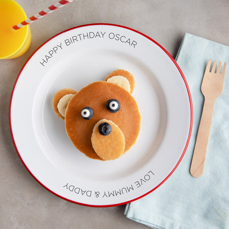 Personalised Birthday Enamel Plate