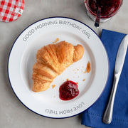 Personalised Birthday Enamel Plate