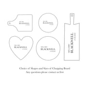 Personalised Couples Large Chopping Board