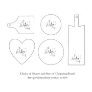 Personalised Handwriting Couples Chopping Board