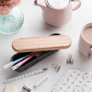 Wooden Pencil Case And Phone Stand For Her