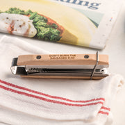 Personalised Wooden Folding BBQ Tongs