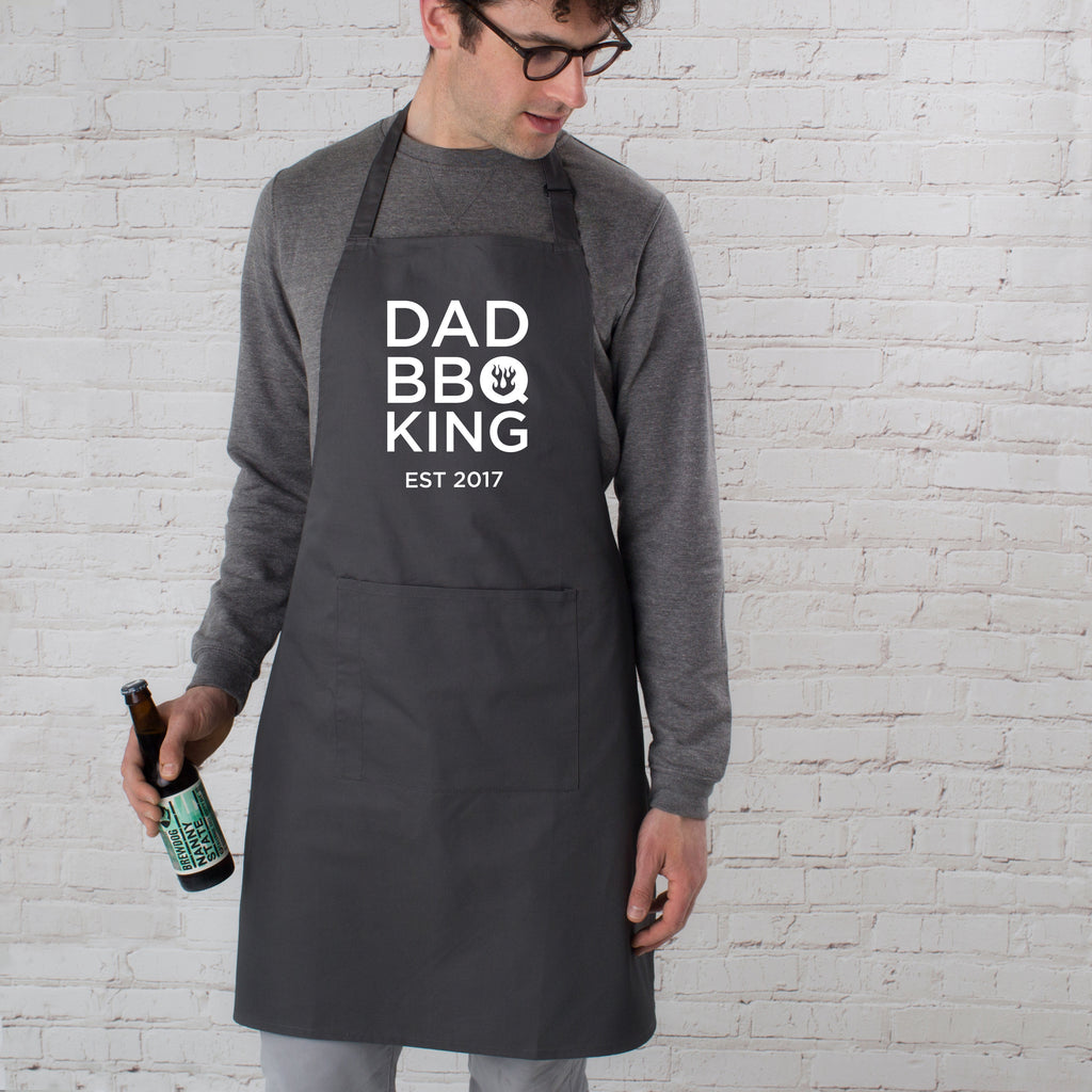 Personalised Dad BBQ King Apron
