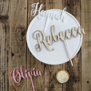 Personalised Acrylic Cake Topper
