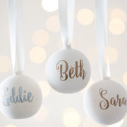 Personalised Ceramic Glitter Bauble