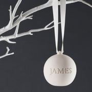 Personalised Engraved Ceramic Bauble