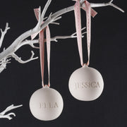 Personalised Engraved Ceramic Bauble