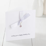 Personalised Swarovski Birthstone Card