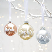 Personalised Glitter Bauble