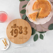 Personalised Retro Birthday Chopping Board