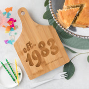 Personalised Retro Birthday Chopping Board