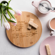 Personalised Handwriting Recipe Chopping Board For Her