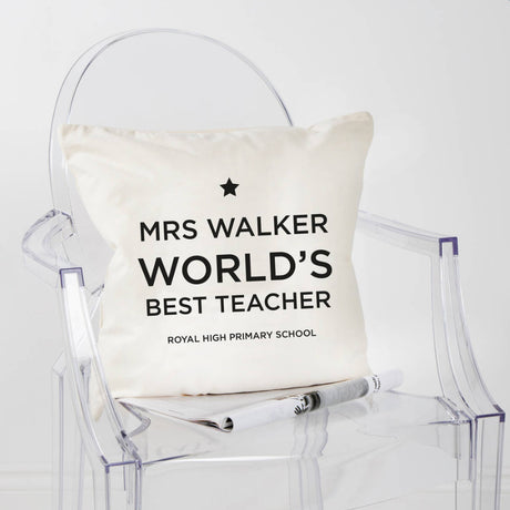 Personalised Thank You Teacher Cushion