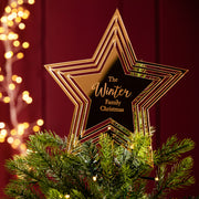 Personalised Star Christmas Tree Topper