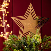 Personalised Star Christmas Tree Topper