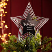 Personalised Star Christmas Tree Topper